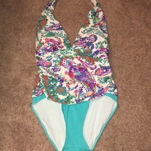 Ralph Lauren size 16 one piece swimsuit